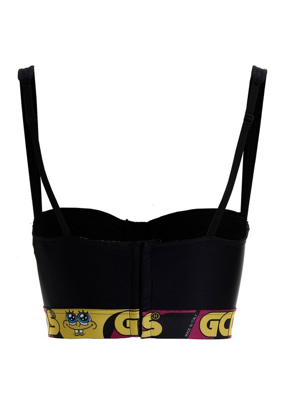 GCDS: Tops & Tank tops online - Balcony-style stretch fabric bra