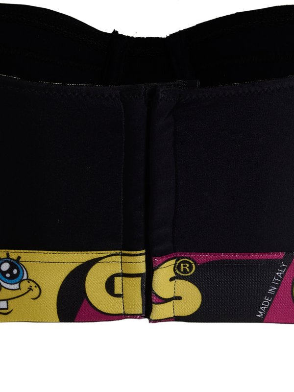 Balcony-style stretch fabric bra shop online: GCDS