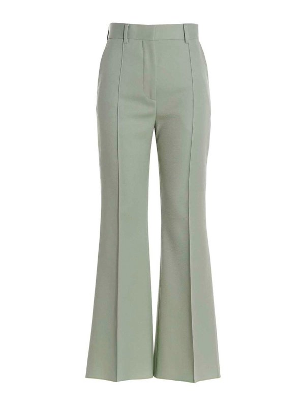 LANVIN: Tailored & Formal trousers - Flared tailored wool pants