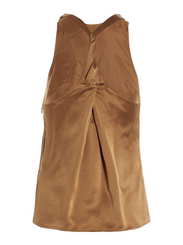 LOULOU STUDIO: Top e canotte online - Top girocollo in seta