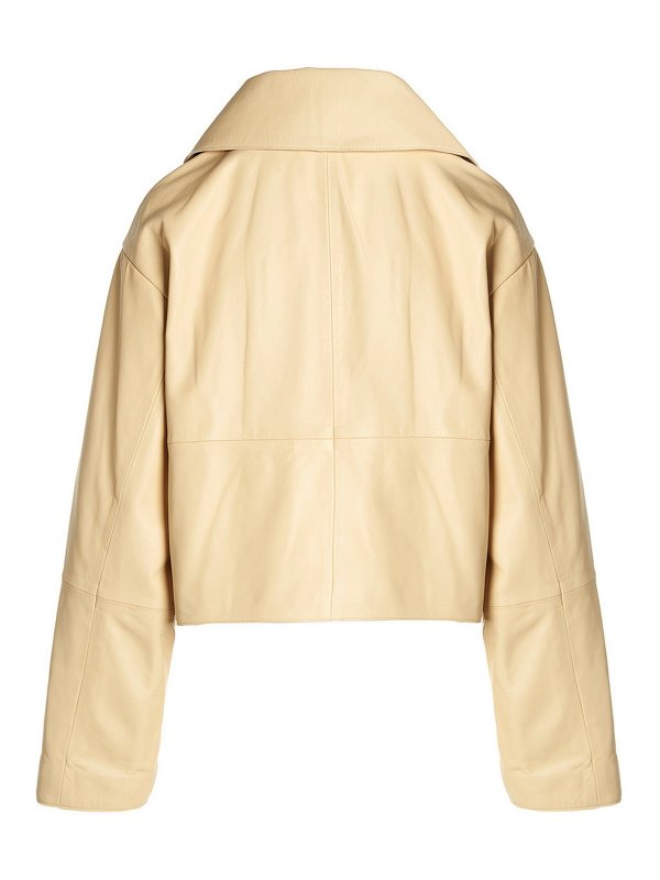 LOULOU STUDIO: leather jacket online - Leather jacket with button closure