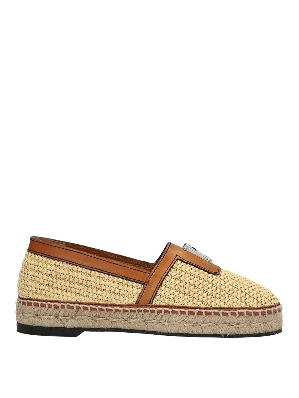 DSQUARED2: espadrilles - Cashmere rafia espradillas