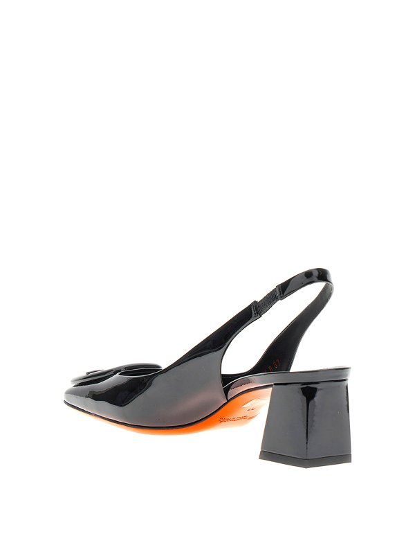 SANTONI: court shoes online - Lemon slingbacks