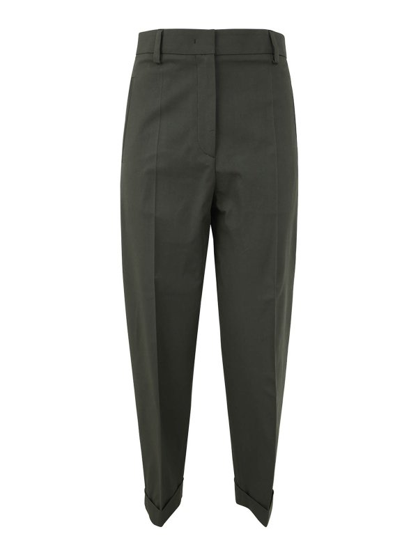 ALBERTO BIANI: カジュアルトラウザー - カジュアルパンツ - 緑