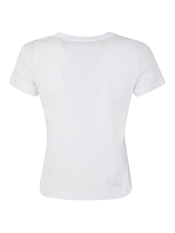 ALEXANDER WANG: t-shirts online - Essential shrunk Tee with puff logo