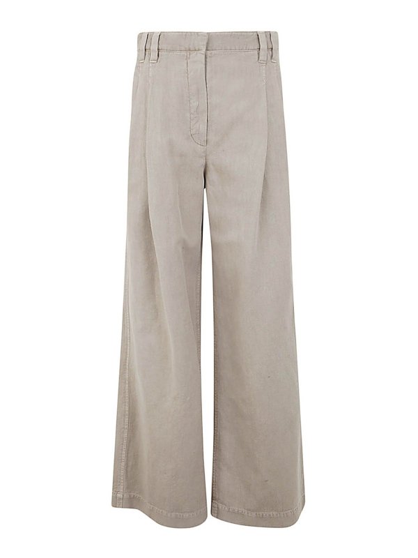 BRUNELLO CUCINELLI: カジュアルトラウザー - カジュアルパンツ - Dyed