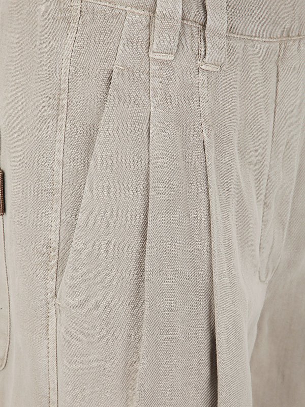 iKRIX BRUNELLO CUCINELLI: カジュアルトラウザー - カジュアルパンツ - Dyed