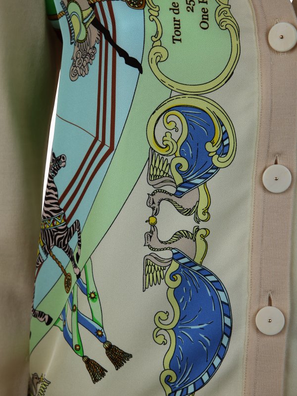 iKRIX TORY BURCH: cardigans - Carousel silk front cardigan