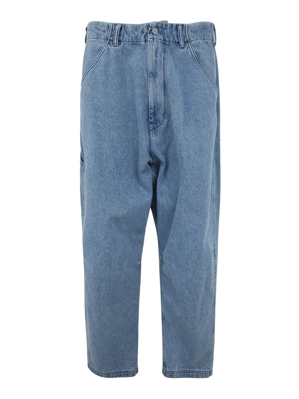 EMPORIO ARMANI: ストレートジーンズ - ストレートジーンズ - ライトウォッシュ