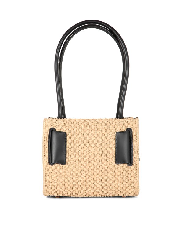 BOYY: totes bags online - Bobby 23 soft raffia bag