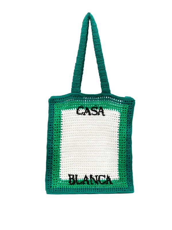 CASABLANCA: トートバッグ - トートバッグ - 緑