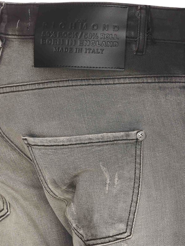 iKRIX JOHN RICHMOND: ストレートジーンズ - ストレートジーンズ - グレー