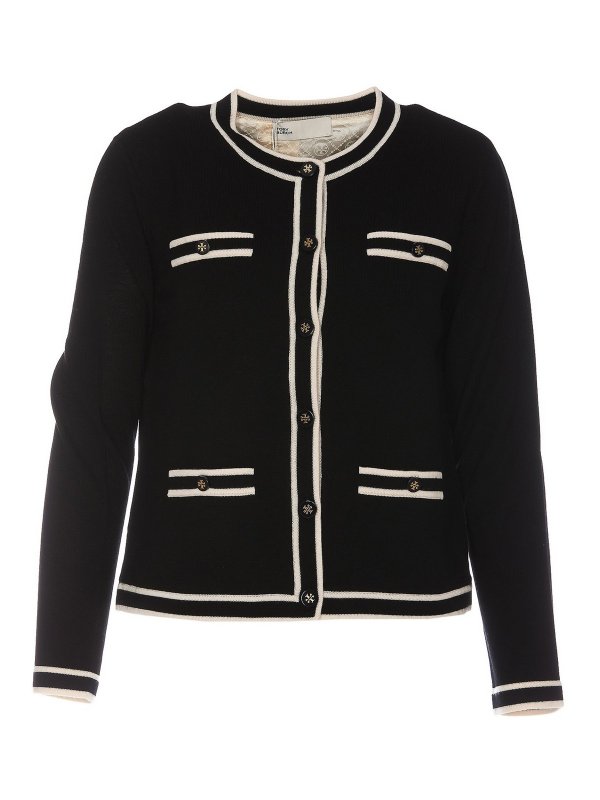 TORY BURCH: カーディガン - カーディガン - 黒