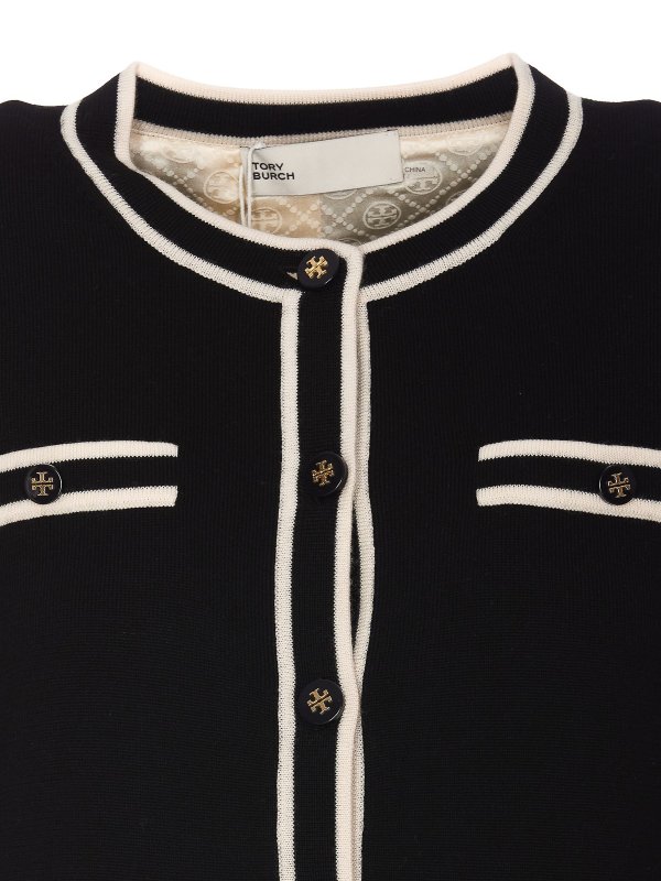 カーディガン - 黒 shop online: TORY BURCH