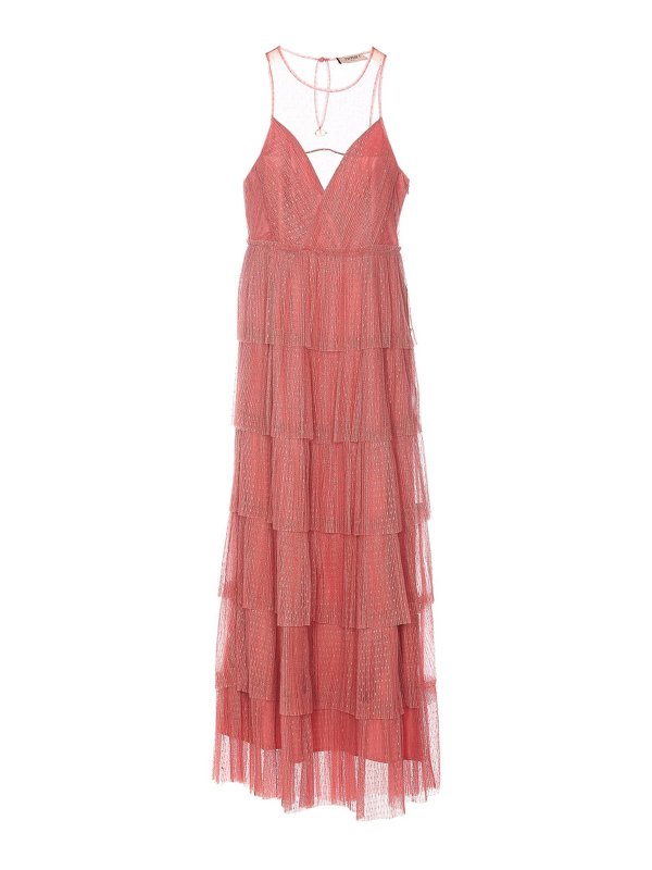 TWINSET: Maxikleider - Maxikleid - Rosa