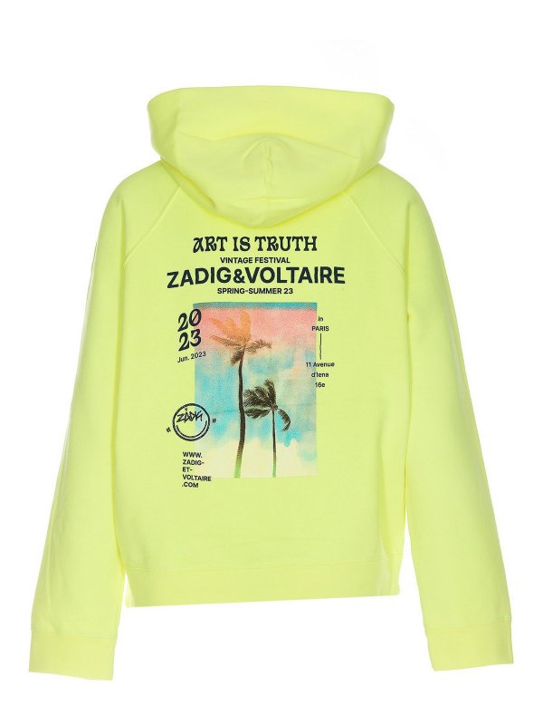 ZADIG&VOLTAIRE: Sweatshirts & Sweaters online - Georgy photoprint palmier hoodie