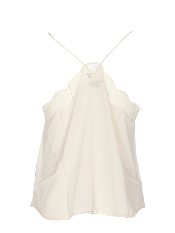 ZADIG&VOLTAIRE: Tops & Tank tops online - Lace detailed printed top