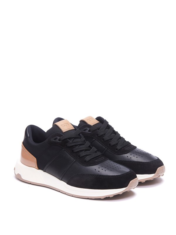 Suede detailed logo sneakers shop online: TOD