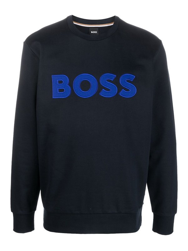 Hugo Boss: Sweatshirts & Sweaters - Logo-patch sweatshirt