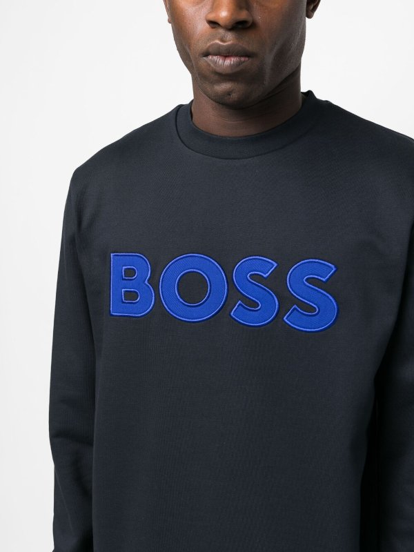 Hugo Boss buy online Logo-patch sweatshirt