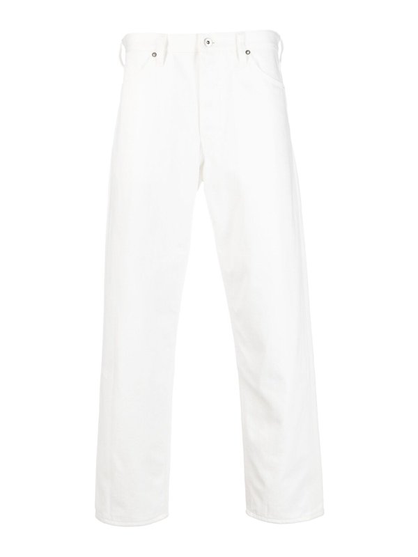 JIL SANDER: Jeans Rectos - Vaqueros Rectos - Blanco