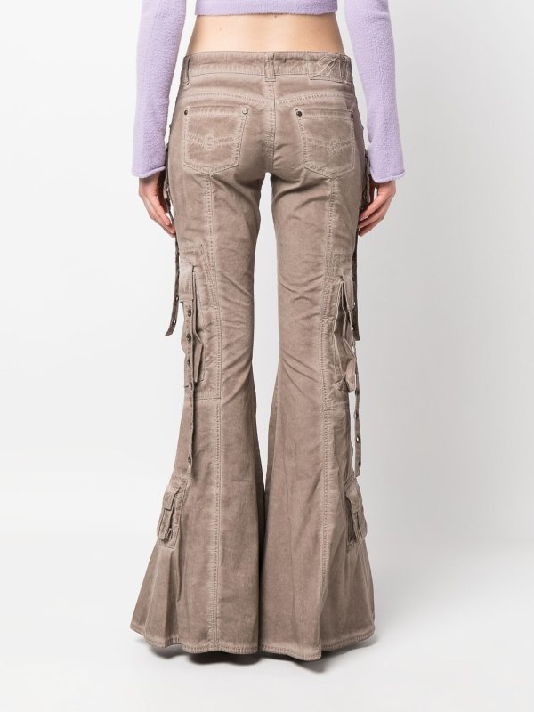 Bootcut cargo trousers shop online: BLUMARINE