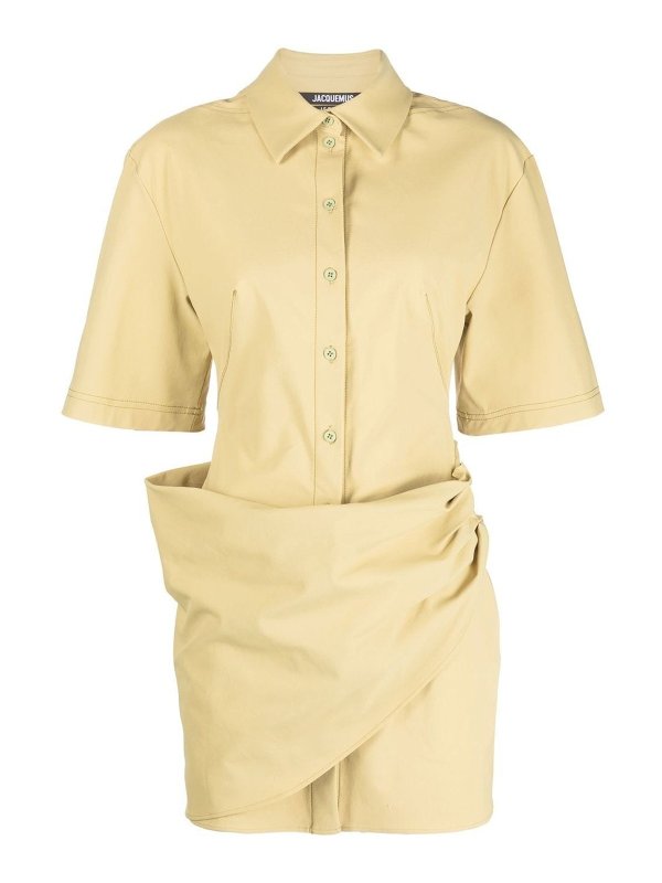 JACQUEMUS: short dresses - La robe Camisa shirt dress