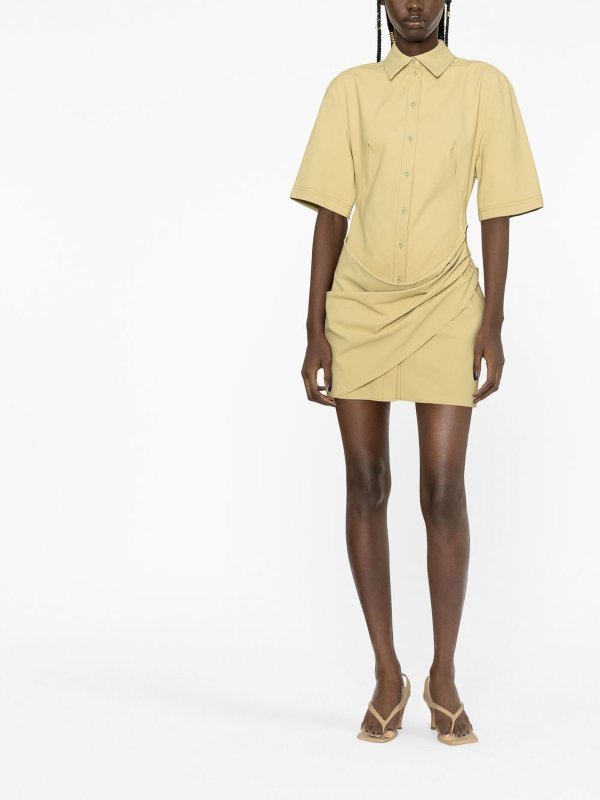 JACQUEMUS: short dresses online - La robe Camisa shirt dress
