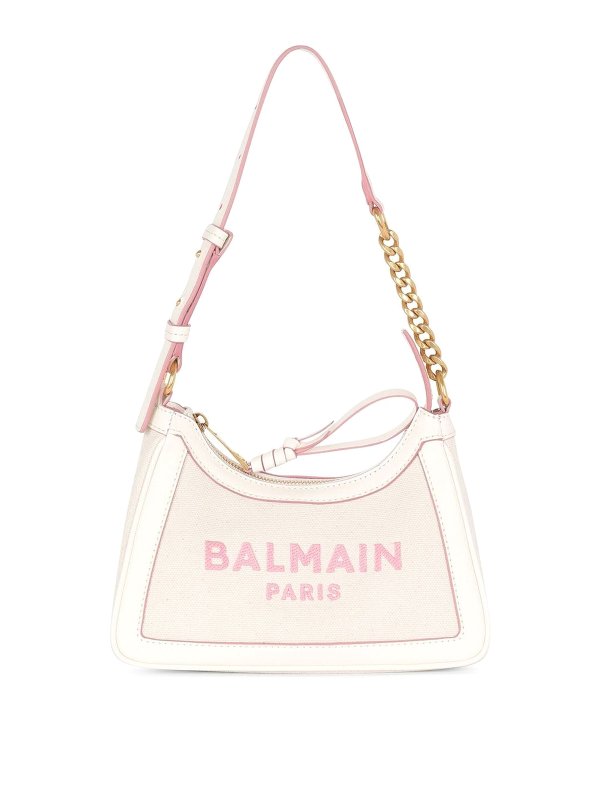 Balmain: shoulder bags - B-army logo bag