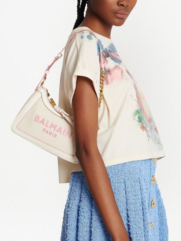 Balmain: shoulder bags online - B-army logo bag