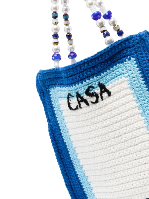 CASABLANCA: Schultertaschen online - Shopper - Blau
