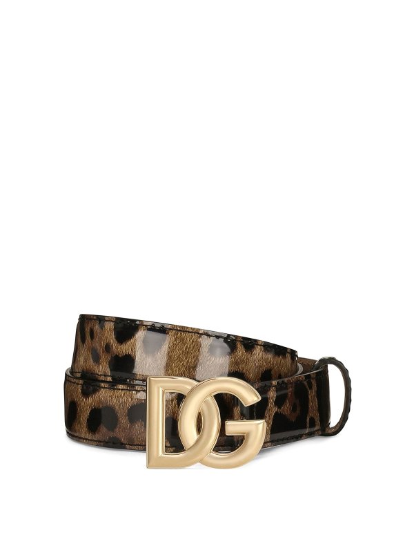 DOLCE & GABBANA: Ceintures - Ceinture - Imprimé Animal