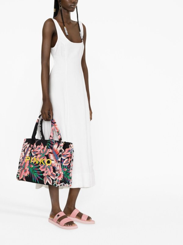 Pinko Beach Shopping tote - Black - Women | 100782A0PZZR3
