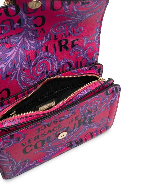 Versace Jeans Couture: クロスボディバッグ online - クロスボディバッグ - ダークピンク