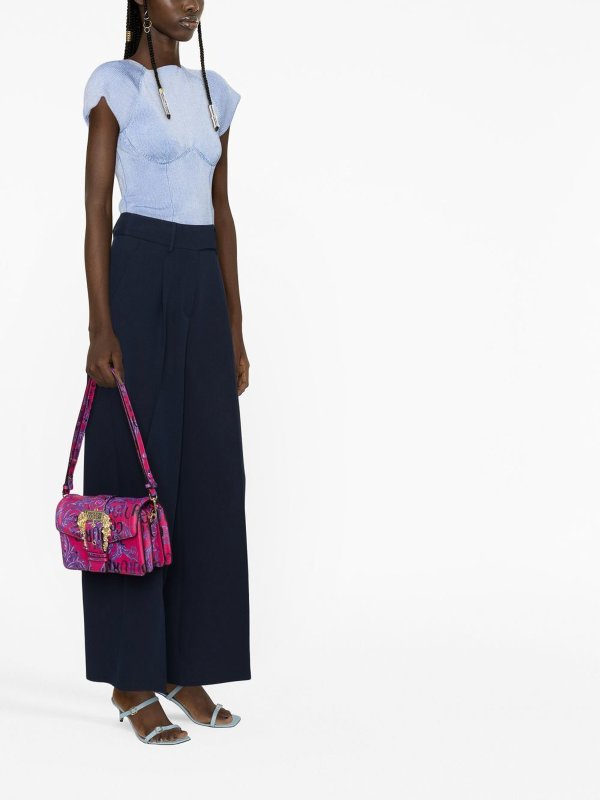 iKRIX Versace Jeans Couture: クロスボディバッグ - ダークピンク