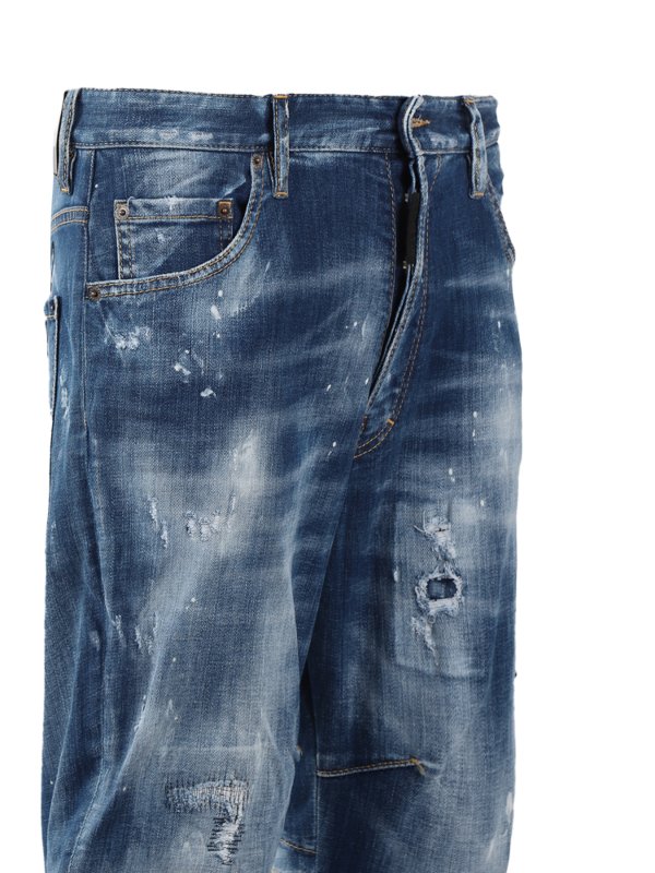 iKRIX DSQUARED2: straight leg jeans - Jeans with graffiti