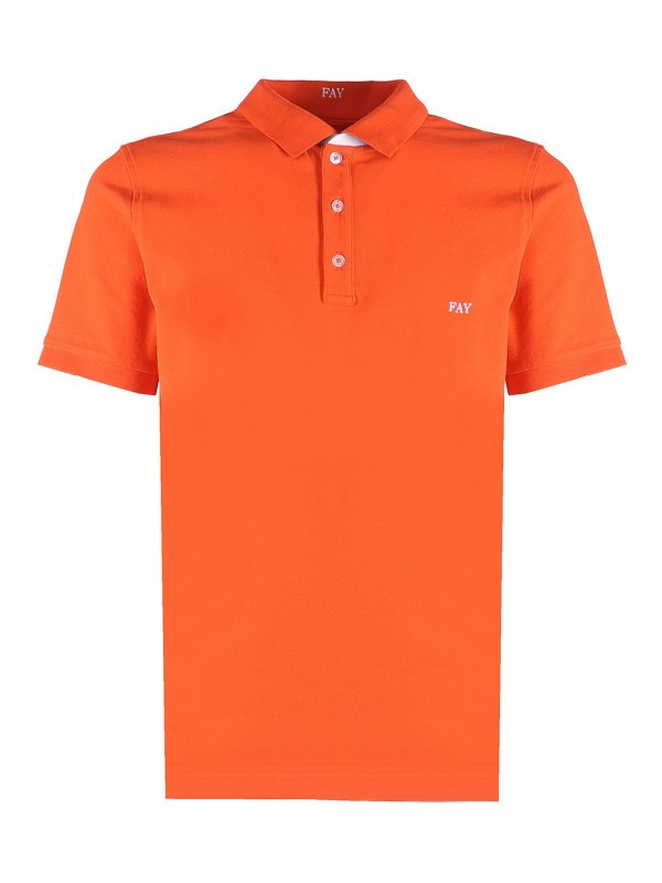 FAY: ポロシャツ - ポロシャツ - オレンジ
