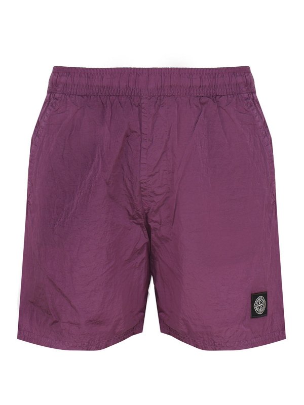 STONE ISLAND: トラウザーショーツ - ショートパンツ - 赤