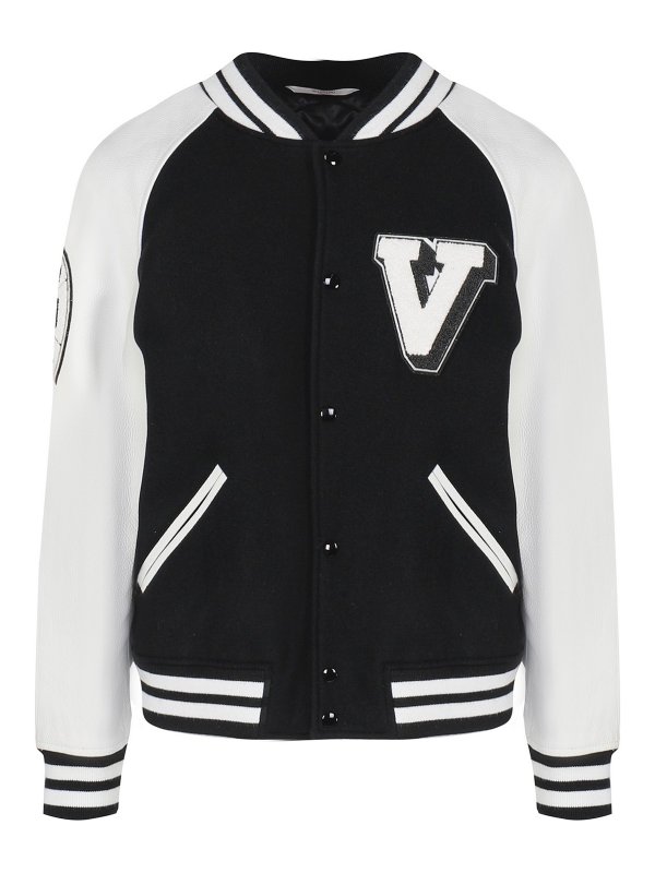 VALENTINO: bombers - College down jacket