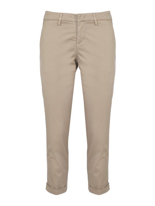 FAY: casual trousers - Chino trousers in cotton