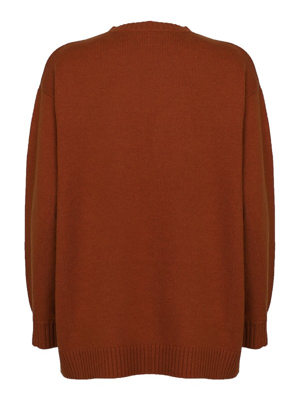 MAX MARA STUDIO: crew necks online - Bard knit wool pullover