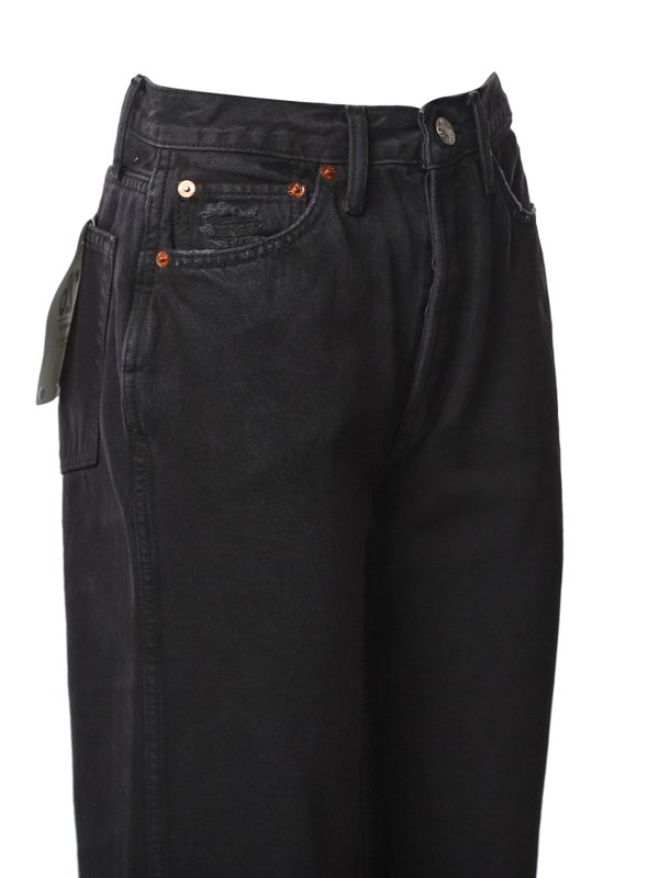 iKRIX RE/DONE: ストレートジーンズ - ストレートジーンズ - 黒