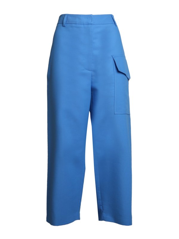 STELLA McCARTNEY: casual trousers - Cropped cotton trousers