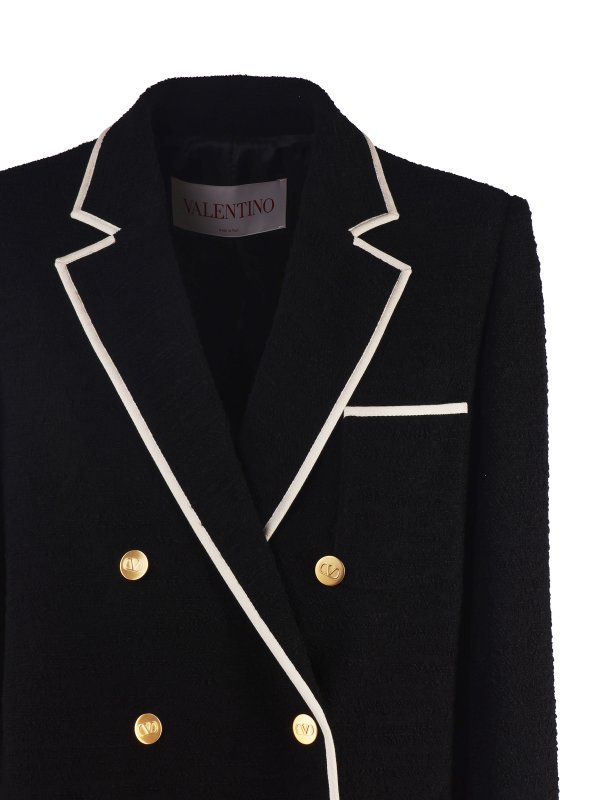 iKRIX VALENTINO: blazers - Double-breasted tweed jacket