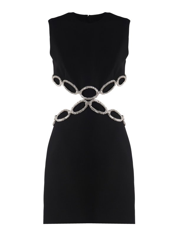 Valentino Garavani Embroidered crepe couture short dress|2B3VA1E61CFNUD