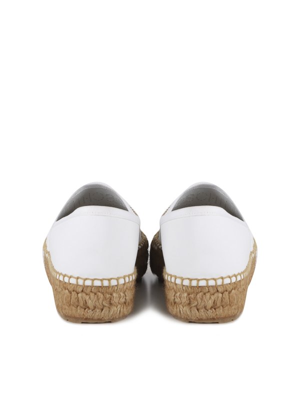 iKRIX LOVE MOSCHINO: espadrilles - White fabric espadrilles without laces