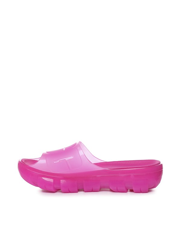 Transparent effect flip flops shop online: UGG