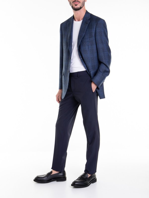 iKRIX BRIONI: blazers - Blue wool jacket