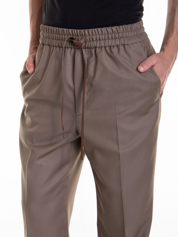 BRIONI buy online Green wool pants