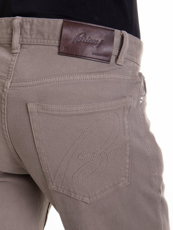 Straight Leg Jeans - Beige shop online: BRIONI